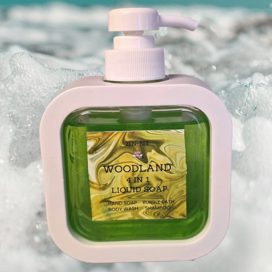 Woodland 4 in 1 300g - Hand Wash, Body Wash, Shampoo and Bubble Bath