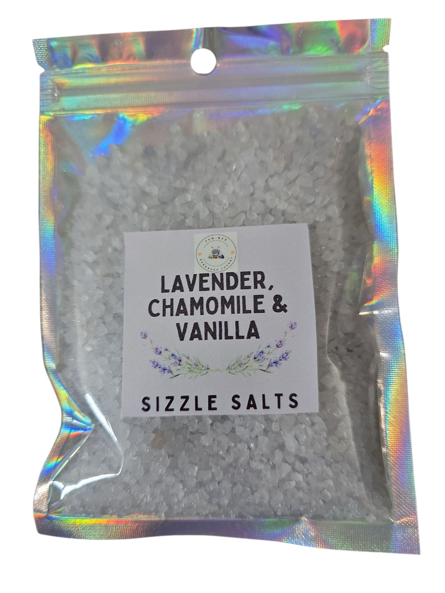 Lavender, Chamomile and Vanilla Sizzle Salts